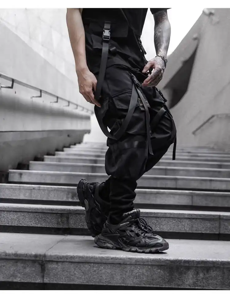 HKSH Spring New Men's Dark China-Chic Version Leggings Trend Ins Casual Overalls Safari Style Chic Ins Cotton Cargo Pants HK4992
