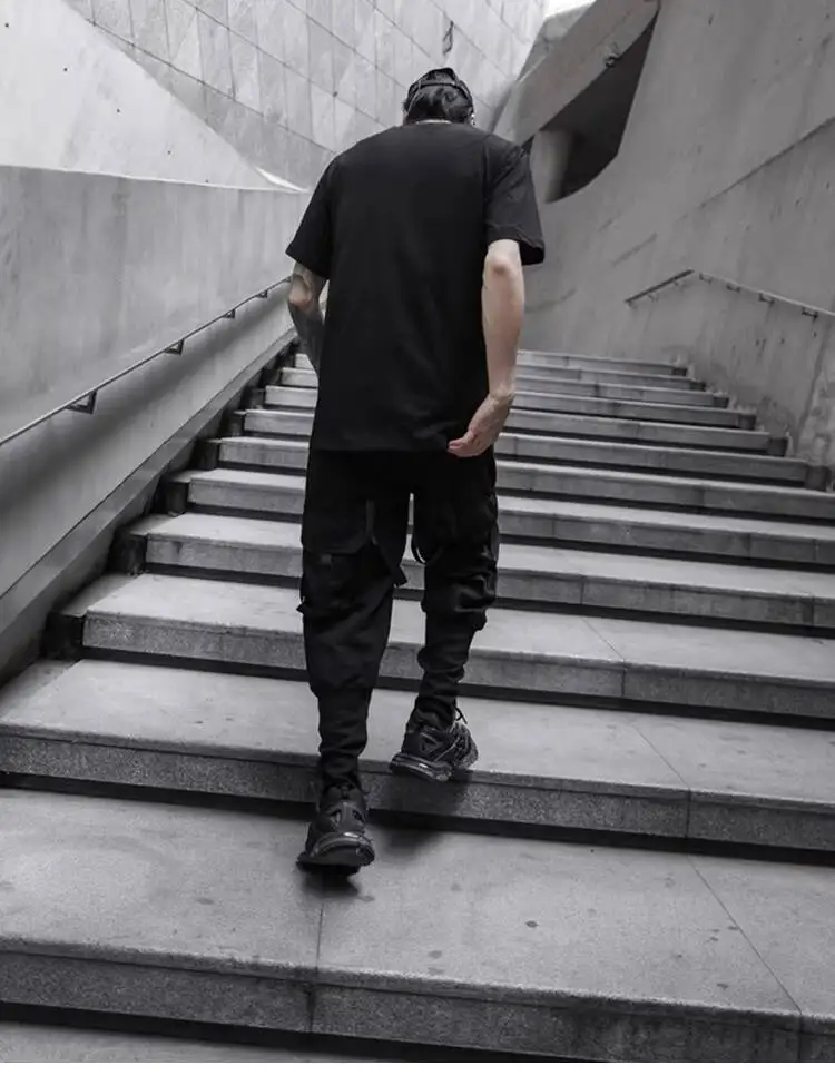 HKSH Spring New Men's Dark China-Chic Version Leggings Trend Ins Casual Overalls Safari Style Chic Ins Cotton Cargo Pants HK4992