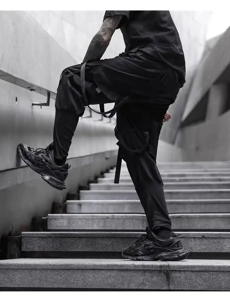 HKSH Spring New Men's Dark China-Chic Version Leggings Trend Ins Casual Overalls Safari Style Chic Ins Cotton Cargo Pants HK4992