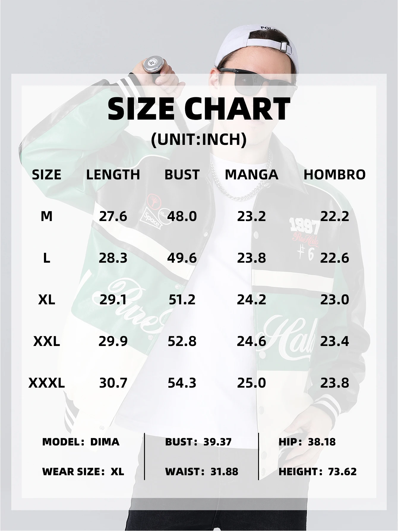 Men's PU Leather Motorcycle Jacket Vintage Varsity Coat Letterman Baseball Style Outerwear Streetwear for Outdoor Activities