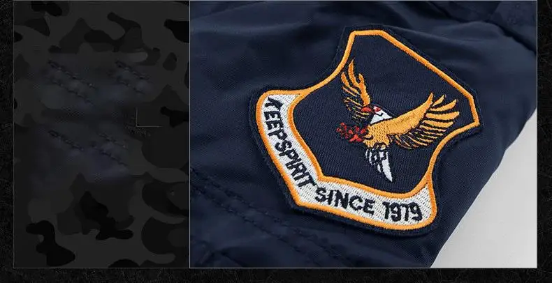 Winter Hip Hop Thick Warm Jacket Men High Quality Military Motorcycle Ma-1 Aviator Pilot Coats Male Baseball Bomber Jacket