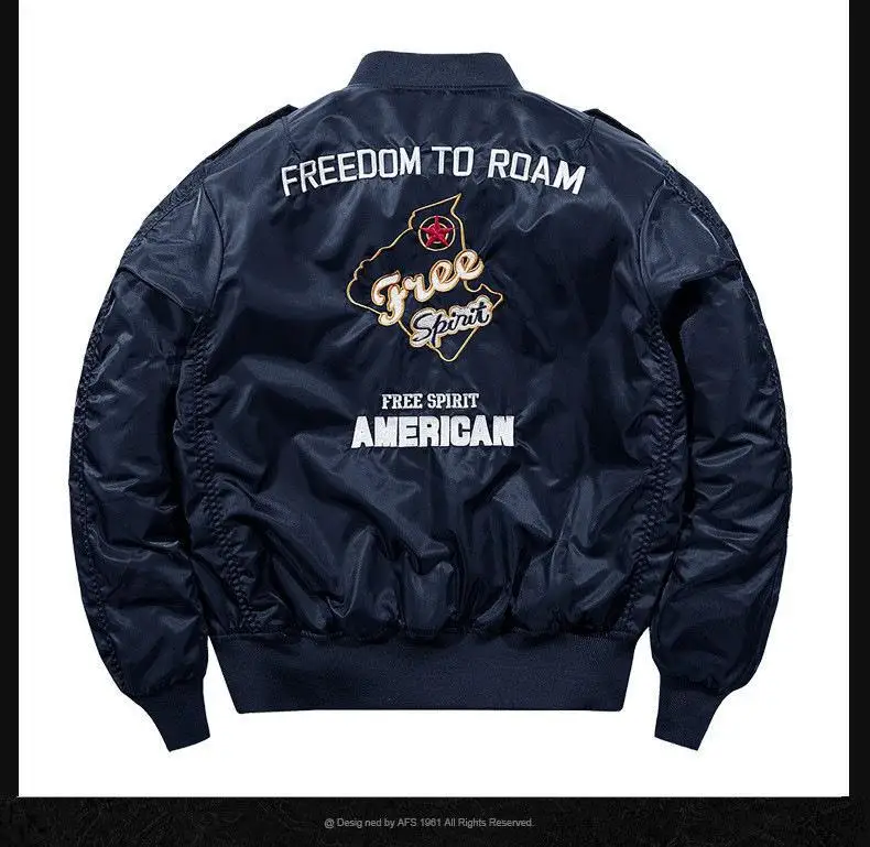 Winter Hip Hop Thick Warm Jacket Men High Quality Military Motorcycle Ma-1 Aviator Pilot Coats Male Baseball Bomber Jacket