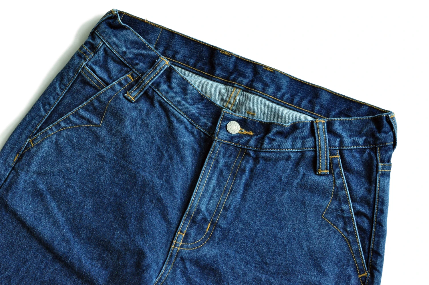 Saucezhan 315XX-18SX Men Jeans Washed Jeans Selvedge Denim Jeans for Men Distressed Jeans Taper Fit Zipper Fly 18 oz