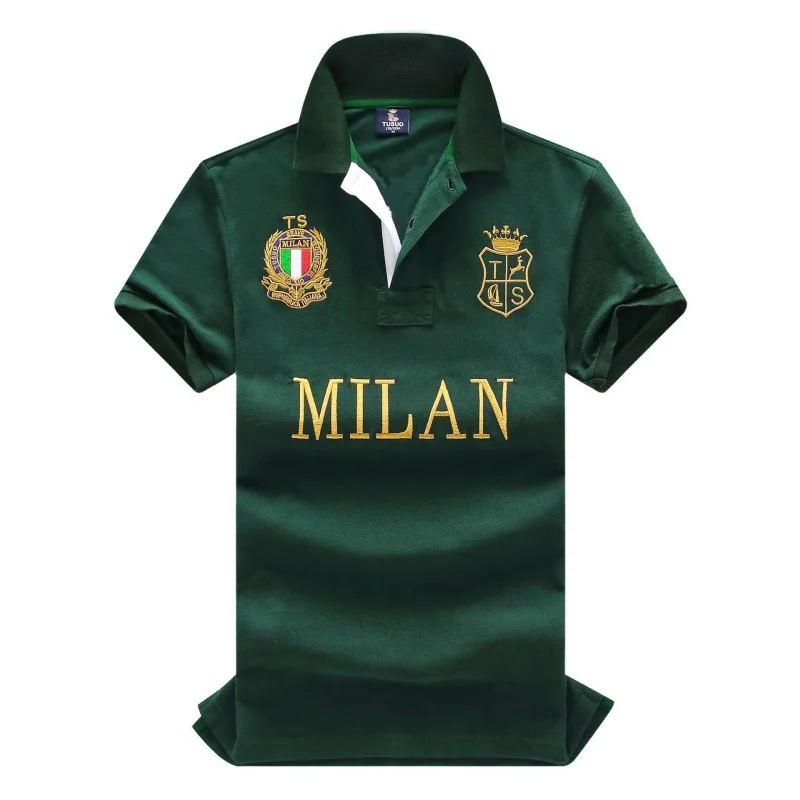 New Summer Men Polo Shirts Great Designer Original NEW YORK Brand Embroidered Short Sleeve Leisure Sports Loose Plus EU Size 7XL