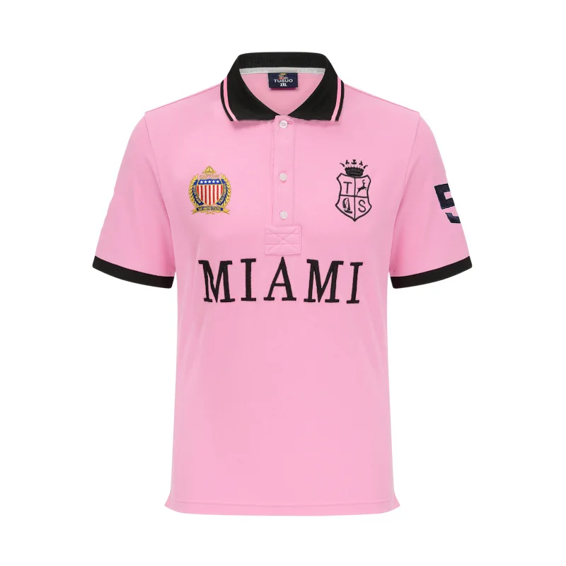 New Summer Men Polo Shirts Great Designer Original NEW YORK Brand Embroidered Short Sleeve Leisure Sports Loose Plus EU Size 7XL