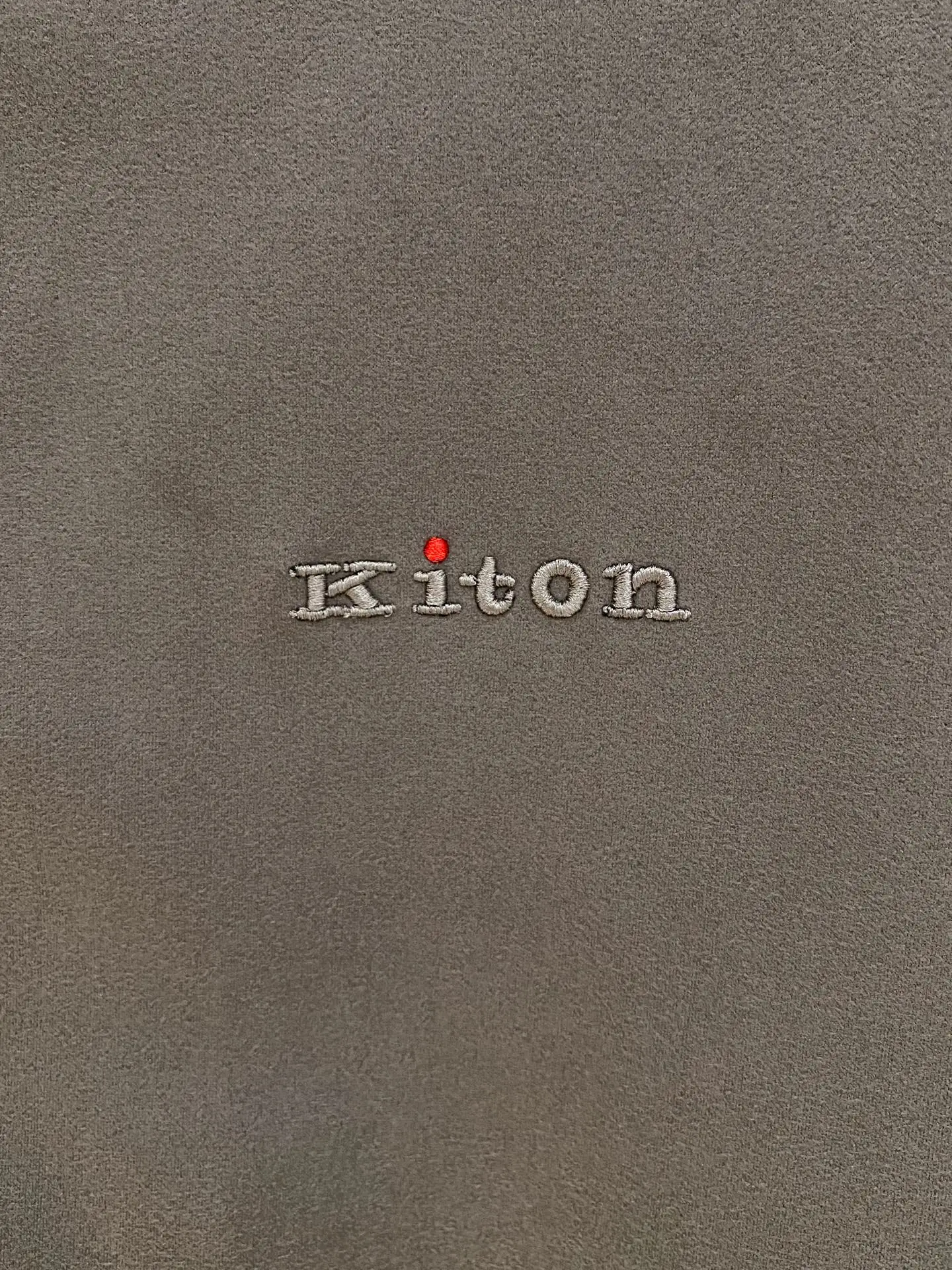 Kiton stand-up neck zip-up classic men's jacket