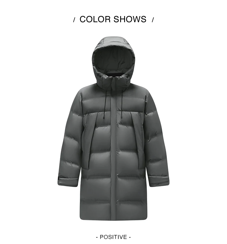 Semir Down Jacket Men Long Hooded Loose Simple Versatile 2026 Winter Man Clothes Winter Outerwear