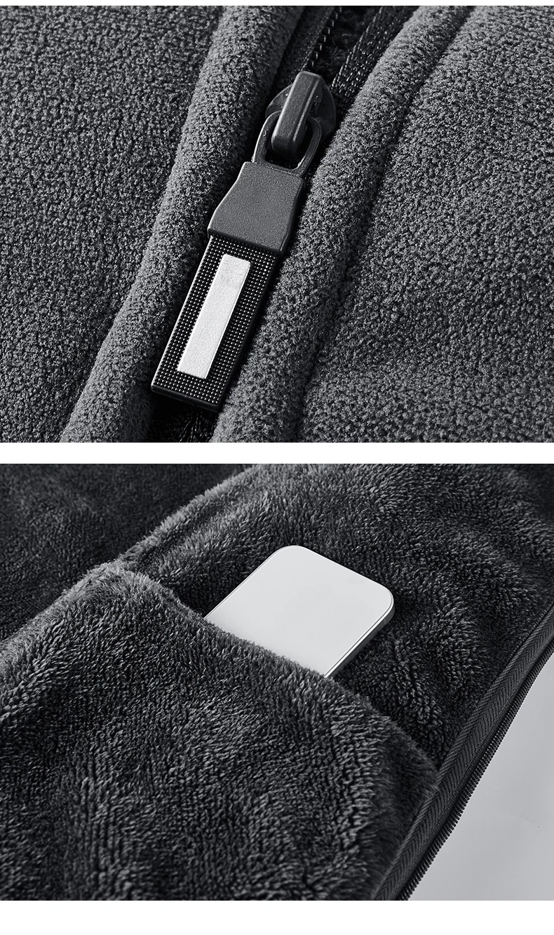 Polar Fleece Hooded Jacket for Men New 2025 Autumn Winter Outdoor Thicken Warm Parkas Coats Men Hiking Camping Jackets Clothing