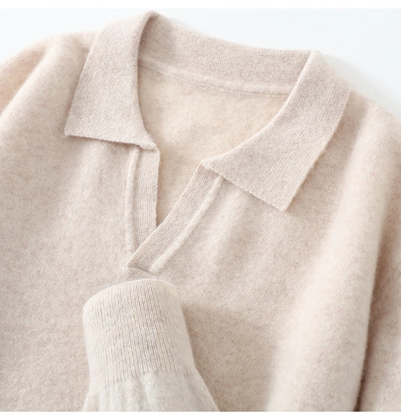 Autumn/Winter Men's 100% Pure Cashmere Pullover Business Casual Solid Knitted Sweater Loose Collar Tops Thick Warm Base Jumper