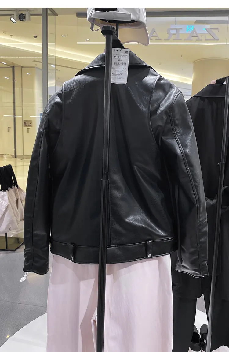 MAMELICCE Original design Rock punk style Slim fit leather coat Synthetic leather jackets Autumn and winter men's clothing tops