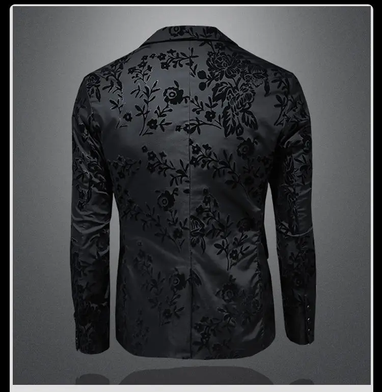 Men's Slim Fit Blazer Jacket Suit Business Wedding Casual Dress Coat Stage Show Costume 2025 Fashion Menswear