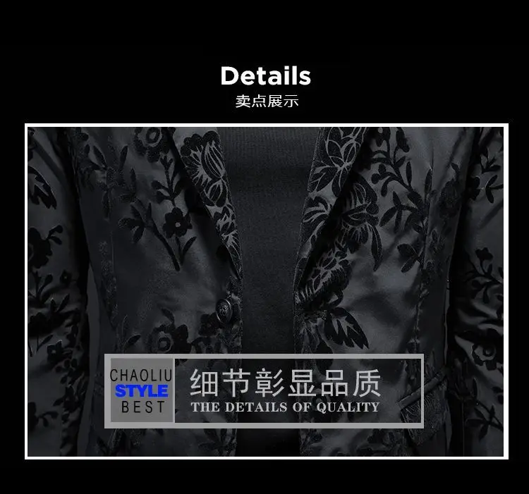 Men's Slim Fit Blazer Jacket Suit Business Wedding Casual Dress Coat Stage Show Costume 2025 Fashion Menswear