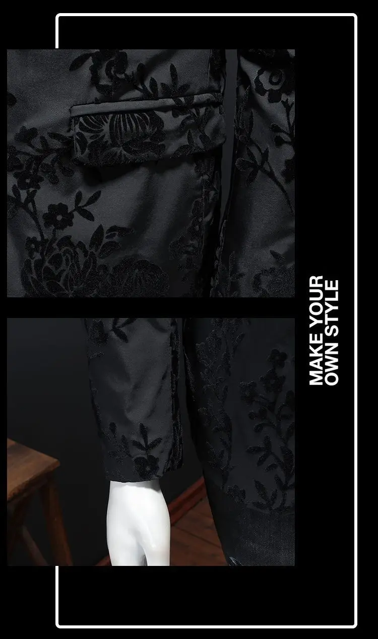 Men's Slim Fit Blazer Jacket Suit Business Wedding Casual Dress Coat Stage Show Costume 2025 Fashion Menswear