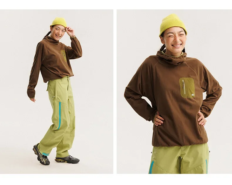 Unisex Lightweight Waffle Grid Hoodie Quick-Dry Long Sleeve T-Shirt Breathable Outdoor Athletic Pullover Top for Spring Autumn