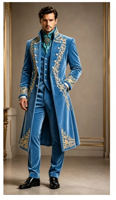 Sparkly Jewelry Men Suits 3 Pieces Sets Customized Embroidery Male Party Blazers Groom Evening Tuxedos Slim Corset Costume Homme