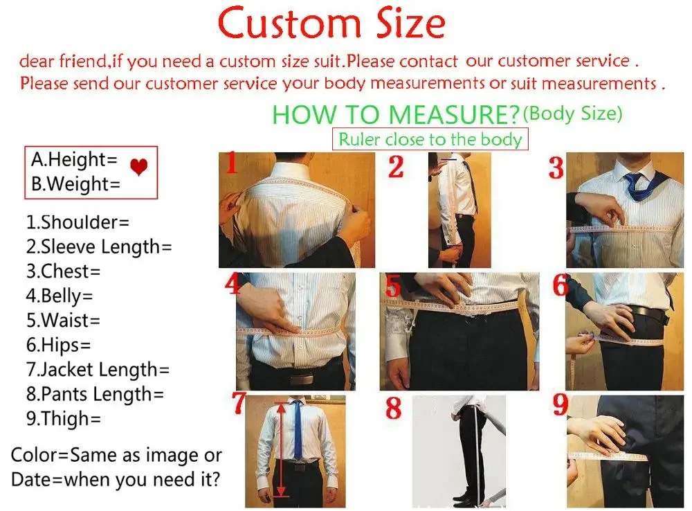 Navy Elegant Men's Suit Business Formal Work Wear Slim Fit Pants Jacket 2 Piece Set Groom Wedding Tuxedo