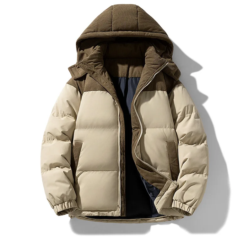 Hooded Cotton Coat for Men and Women - Winter Cotton Jacket for Couples - Thick Cotton Coat for Lovers - Outerwear for Couples
