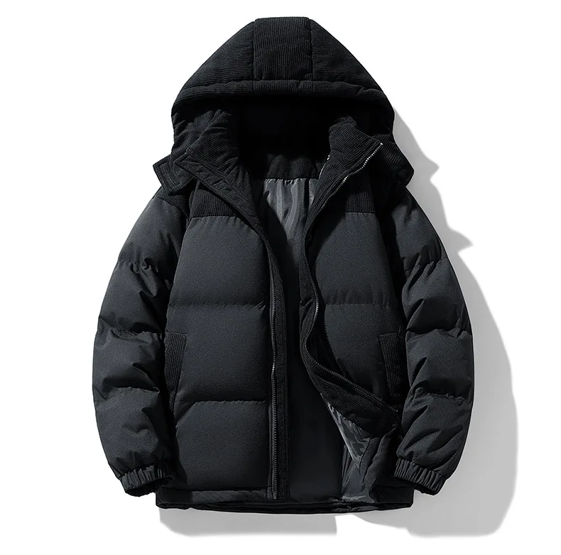 Hooded Cotton Coat for Men and Women - Winter Cotton Jacket for Couples - Thick Cotton Coat for Lovers - Outerwear for Couples