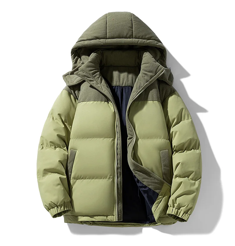 Hooded Cotton Coat for Men and Women - Winter Cotton Jacket for Couples - Thick Cotton Coat for Lovers - Outerwear for Couples
