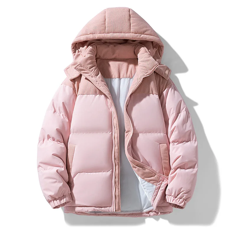 Hooded Cotton Coat for Men and Women - Winter Cotton Jacket for Couples - Thick Cotton Coat for Lovers - Outerwear for Couples