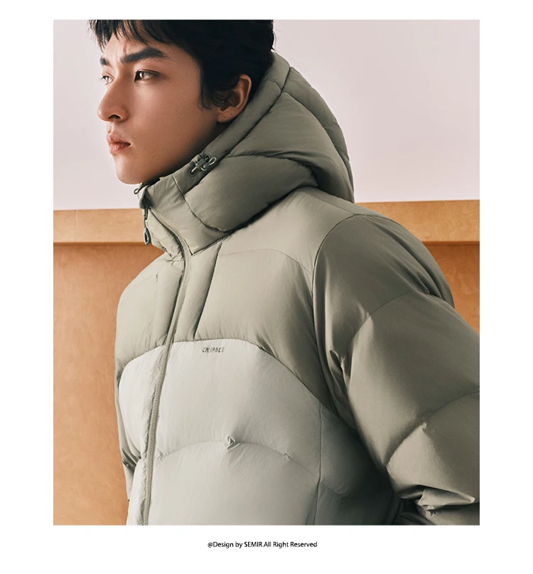 Semir Men Down Jacket Water Repellent 90 Percent Down Fill 2026 Winter Cold Weather Everyday Style Outdoor Layer
