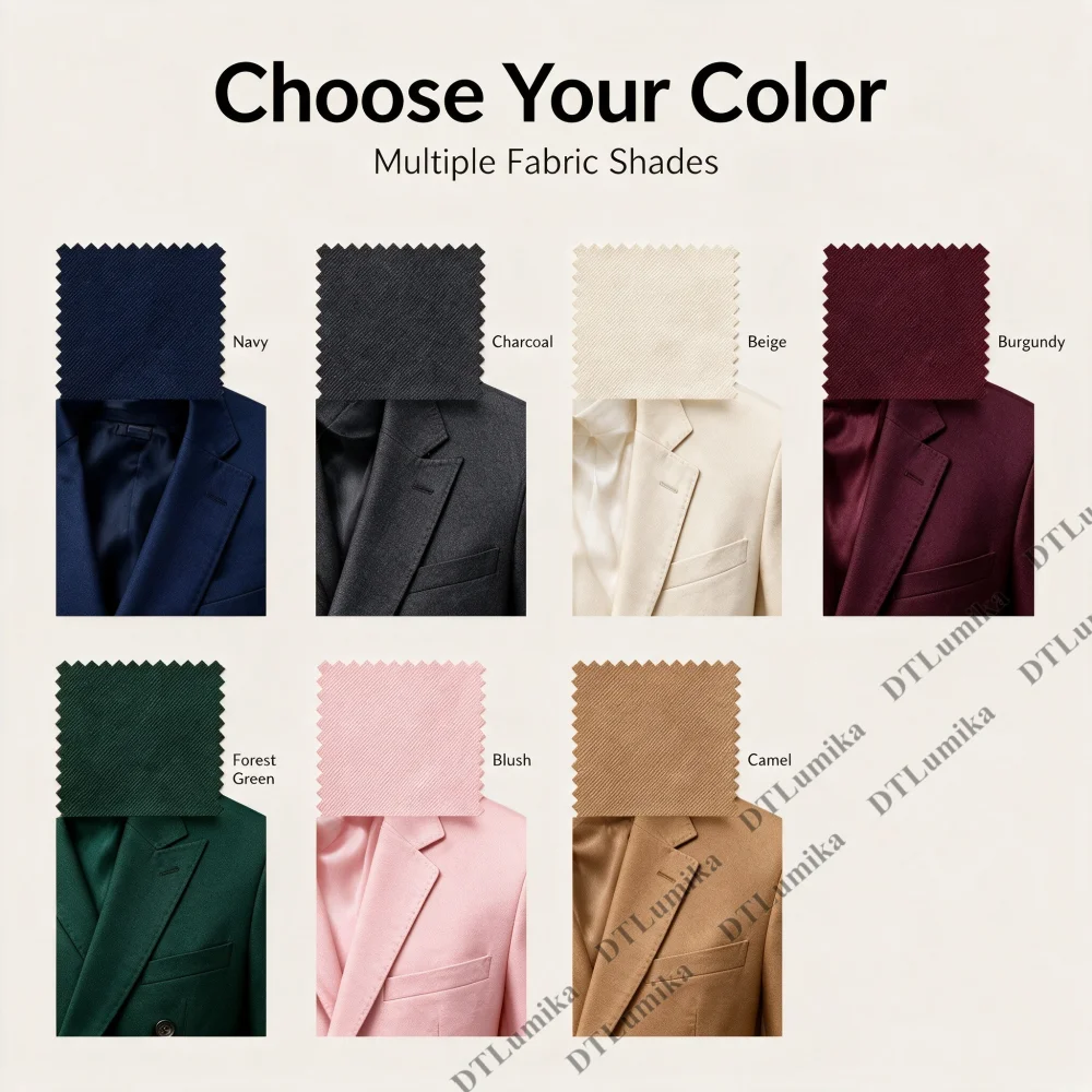 Made to Measure Men Business Suit 2 Piece Jacket Pants Set Formal Office Work Prom Party Banquet Tuxedo XXS-7XL Big Tall Man