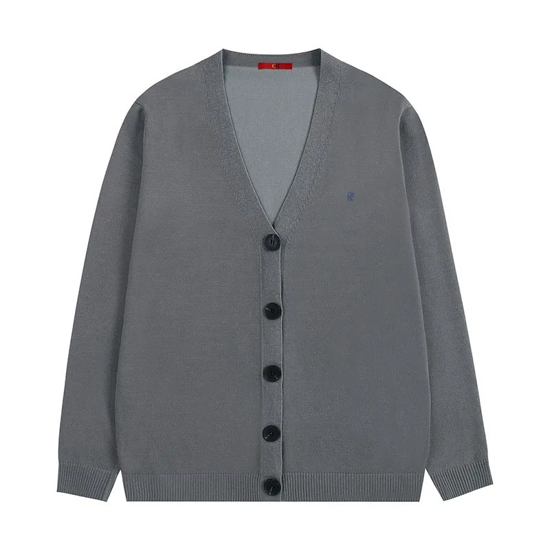 CH Women's V-Neck Knit Cardigan Long Sleeve Button Front Soft Casual Sweater Jacket for Office Daily Wear