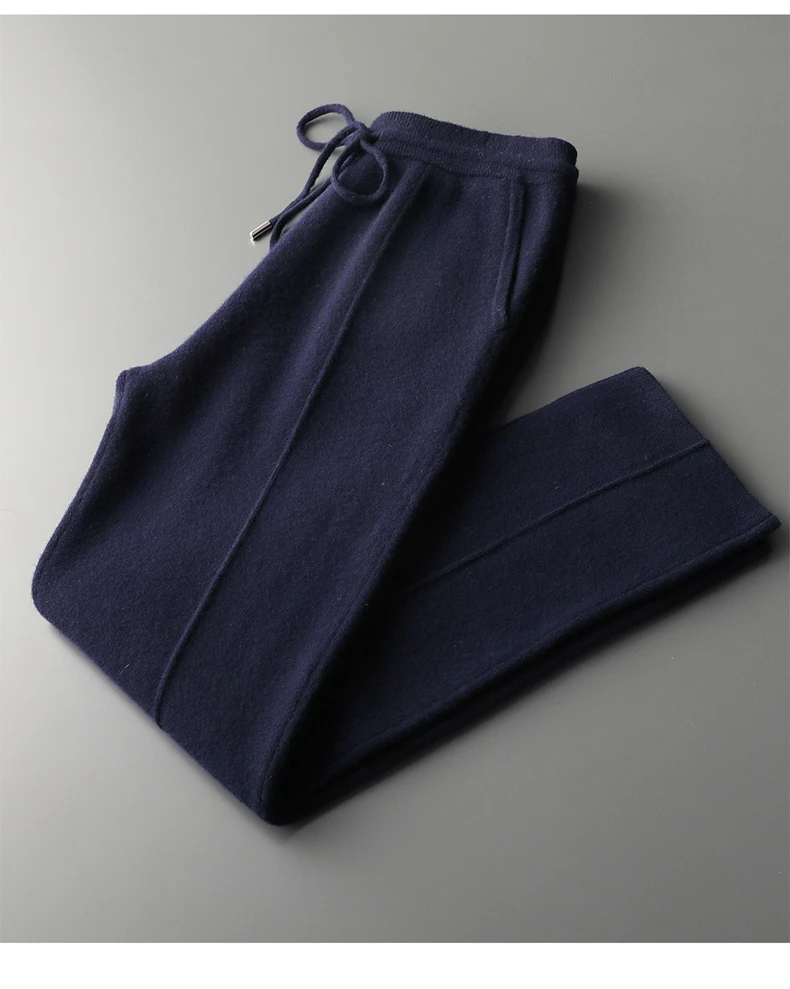 MVLYFLRT Men's 100% Merino Wool Two-Piece Suit Zipper Cardigan And Elastic Waist Pants Casual Warm Autumn Winter Clothing Set...