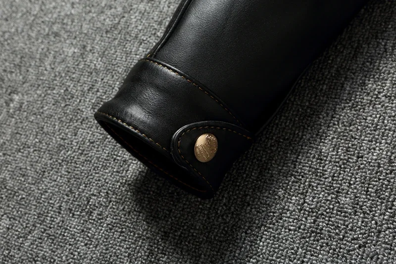 Imported oil wax top layer leather jacket leather jacket male brakeman casual lapel dispatcher horse leather jacket