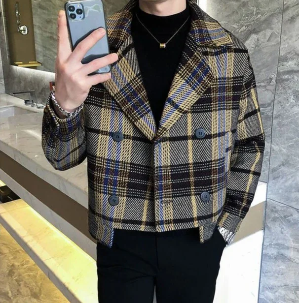 Spring Autumn Windbreaker Male Coats Short High Quality Joker Luxury Designer Clothing Fashion 2025 Y2k Men's Overcoat Jackets