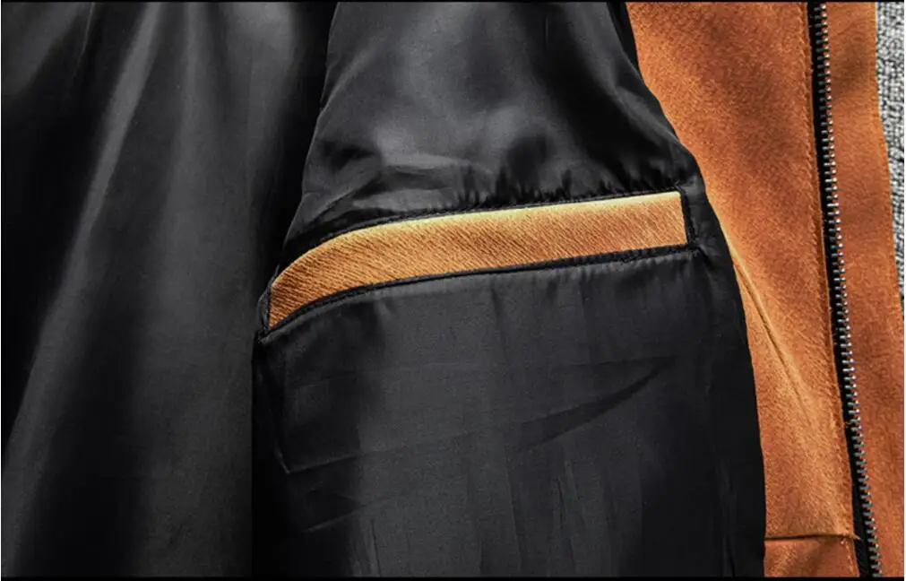 Orange Winter Pilot Leather Jacket Men Military Style Plus Size 5XL Genuine Natural Thick Cowhide Flight Leather Coat