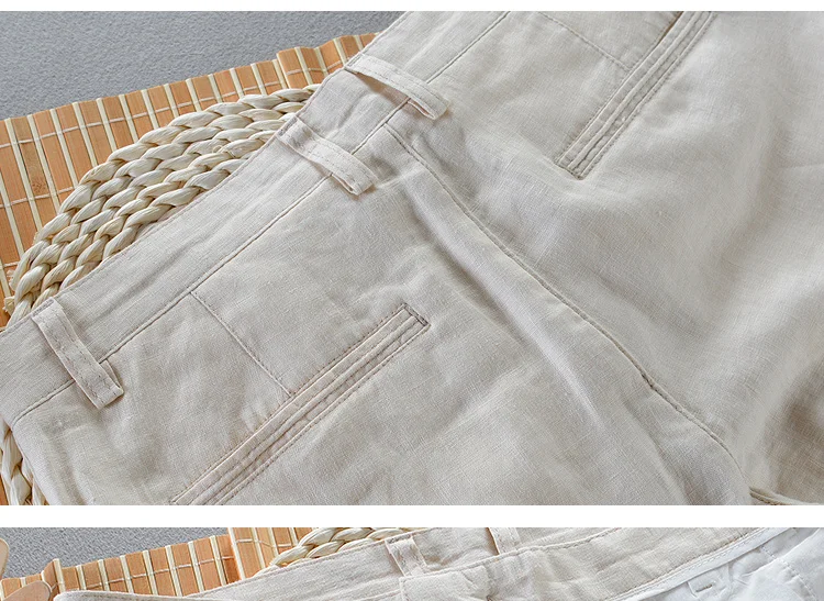 100% Quality Pure Linen Casual Pants Men Brand Long Trousers Men Business Fashion Pants For Men Pantalones Pantaloni Un Pantalon