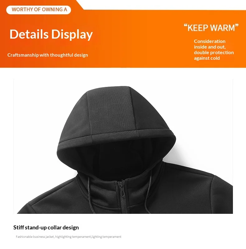 2025 Mens Winter Fleece Running Set Hooded Cardigan Sweatshirt Pants 2 Piece Tracksuit Sports Outfit Casual ensemble jogging