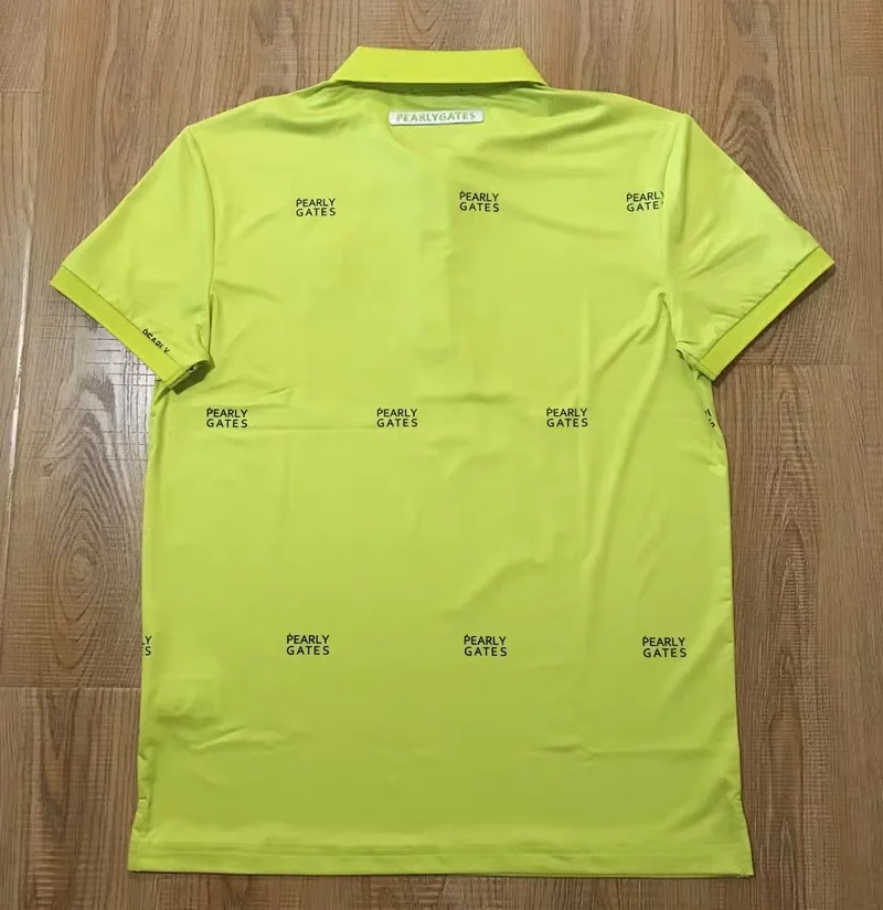 PEARLYGATES Golf Short Sleeve Men's Quick Drying 2026 Summer New Golf Non Ironing T-shirt Men's Top Polo Shirt 3077