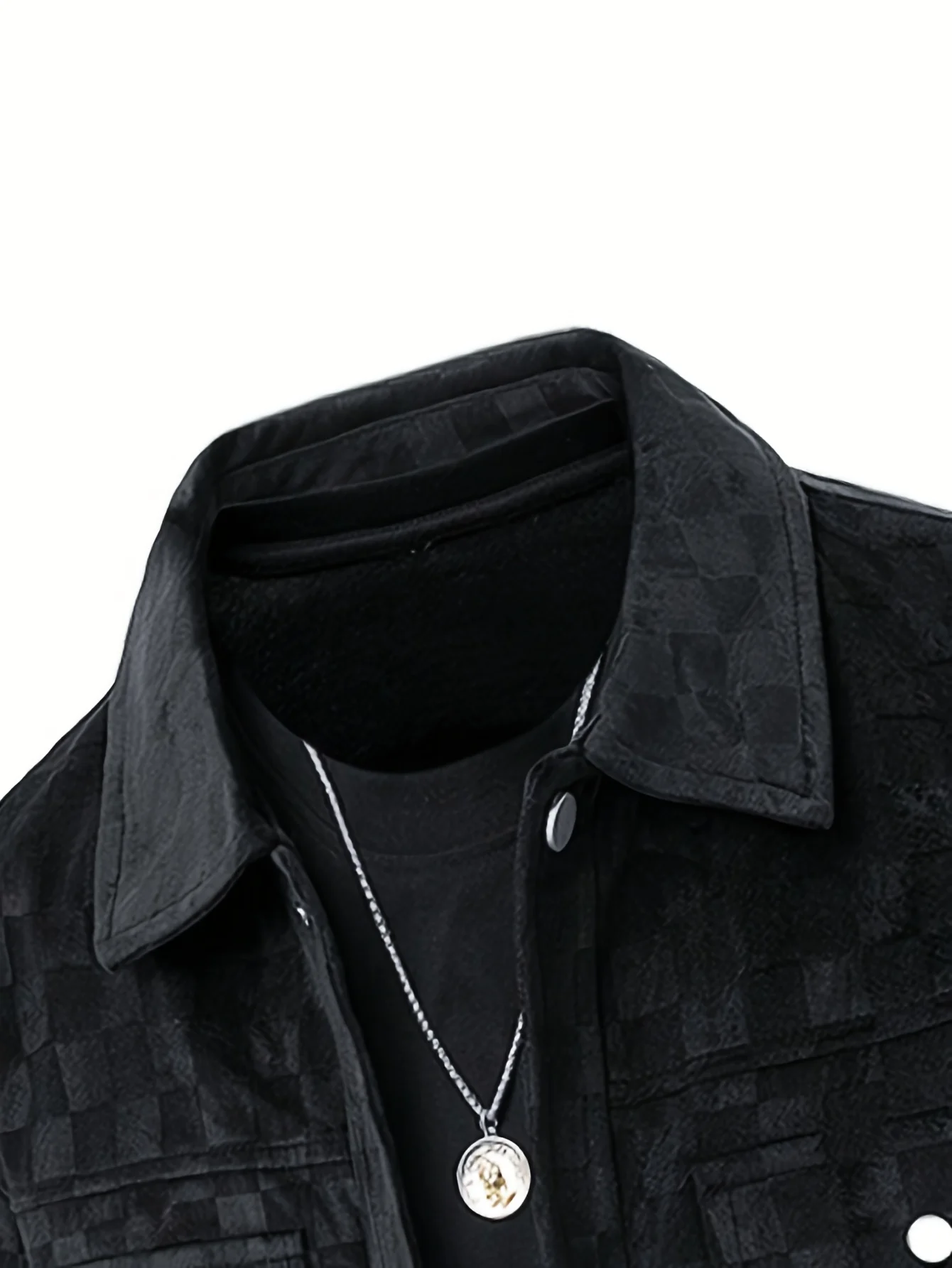 2025 New Suede Chess Board Jackets Men American Retro Spring Autumn Loose Casual Plaid Lapel Jacket Business Workwear Jacket Top