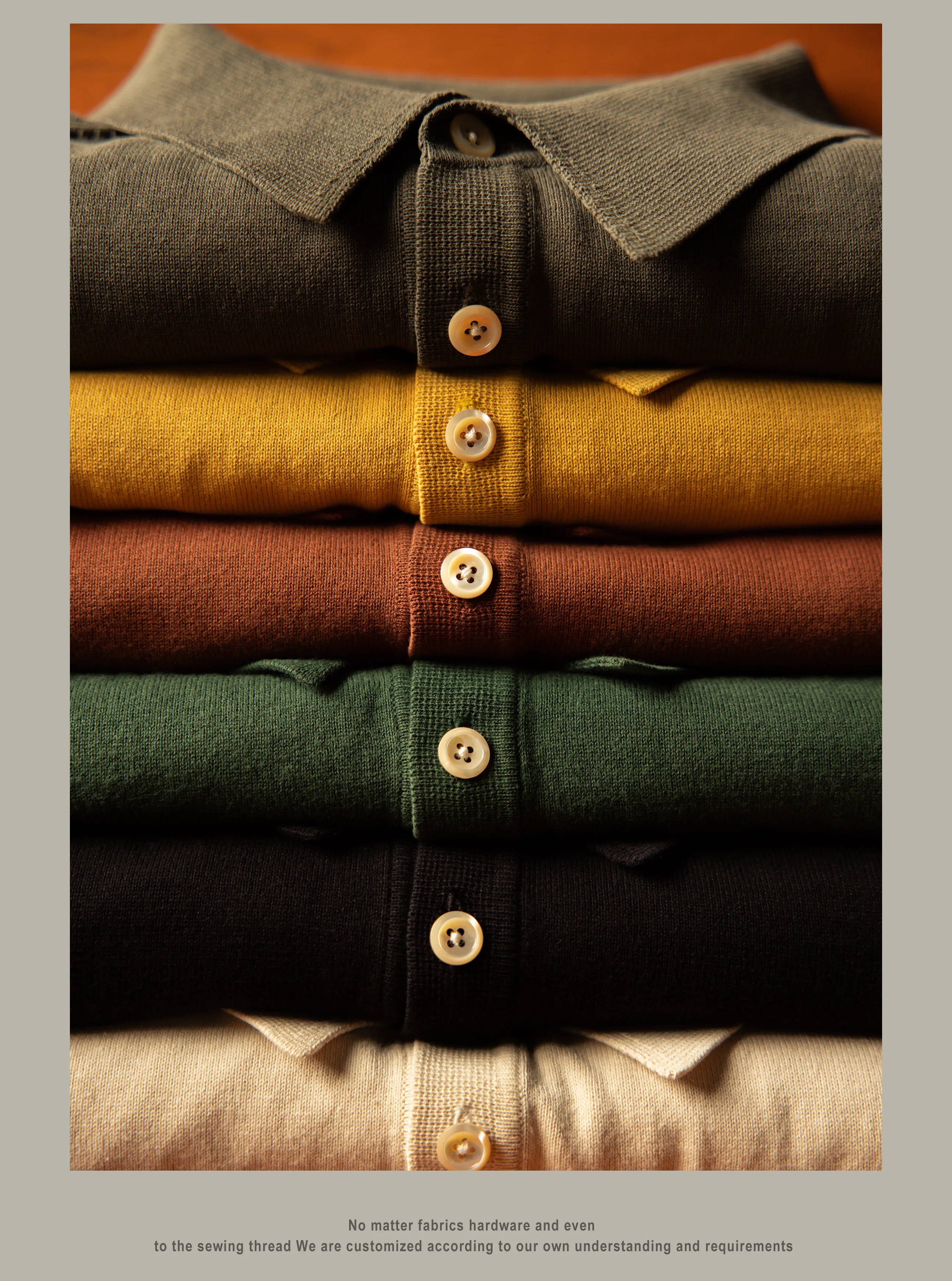 PL-0001 Red Tornado Big Size Super Good Quality Mans 260GSM Heavy Thick Casual Henley Tee Cotton 6 Colors