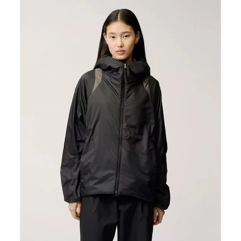 GDW Outdoor Casual Mesh P Cotton Wear Lightweight Windproof Hooded Jacket