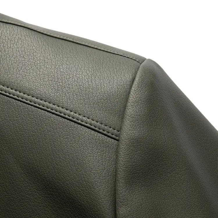 New Spring and Autumn 2025 Casual Leather Jackets, Men's Stand-Up Collar Leather Jackets, and High-End Large-Sized Goatskin Coat
