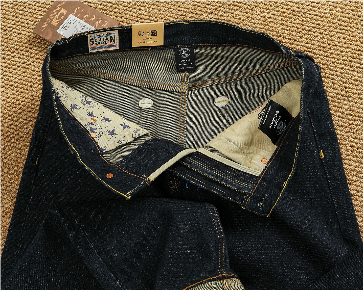 2025 Autumn New American Retro Heavyweight High-end Comfort Jeans Men's Fashion 100% Cotton Washed Straight Casual Pencil Pants