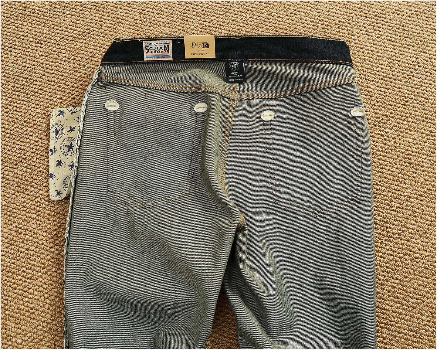 2025 Autumn New American Retro Heavyweight High-end Comfort Jeans Men's Fashion 100% Cotton Washed Straight Casual Pencil Pants