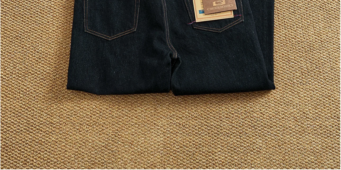2025 Autumn New American Retro Heavyweight High-end Comfort Jeans Men's Fashion 100% Cotton Washed Straight Casual Pencil Pants