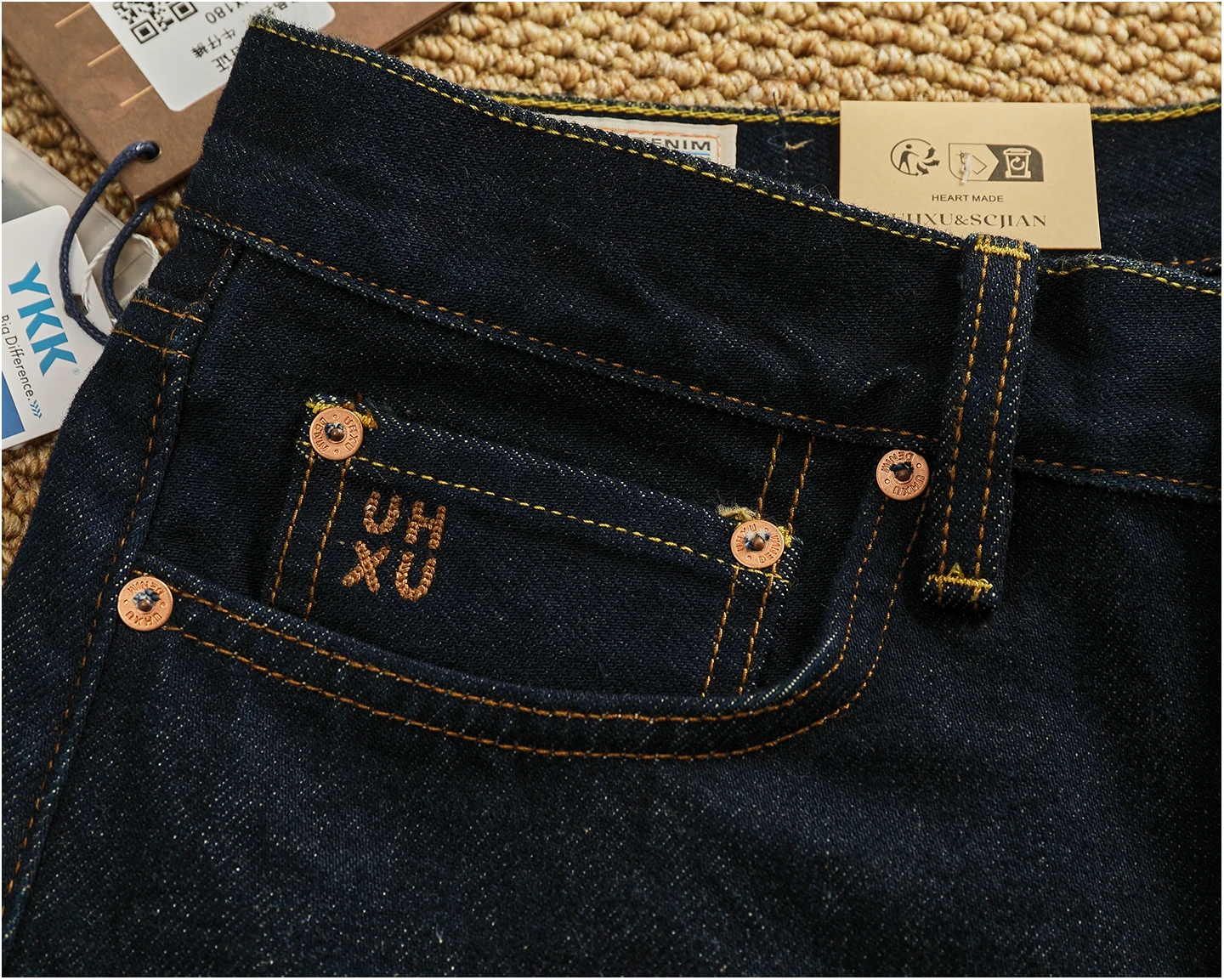 2025 Autumn New American Retro Heavyweight High-end Comfort Jeans Men's Fashion 100% Cotton Washed Straight Casual Pencil Pants