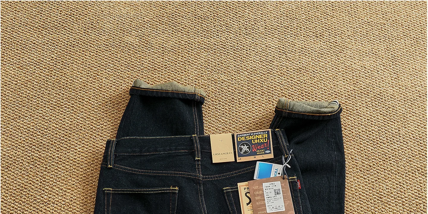 2025 Autumn New American Retro Heavyweight High-end Comfort Jeans Men's Fashion 100% Cotton Washed Straight Casual Pencil Pants