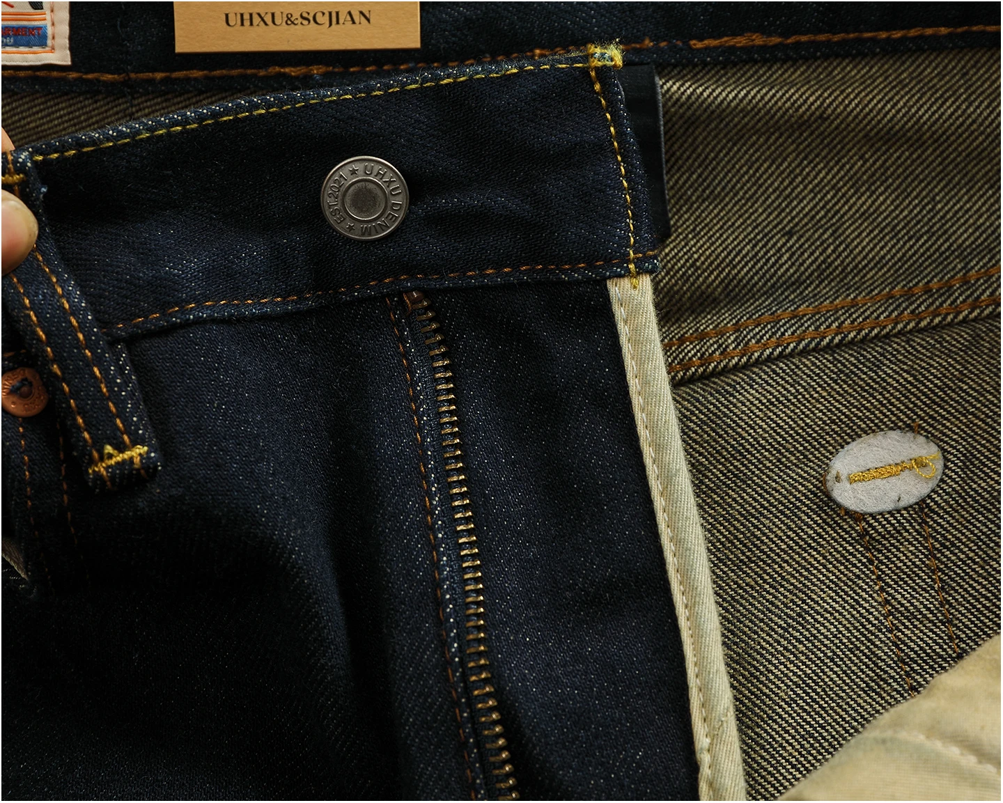 2025 Autumn New American Retro Heavyweight High-end Comfort Jeans Men's Fashion 100% Cotton Washed Straight Casual Pencil Pants