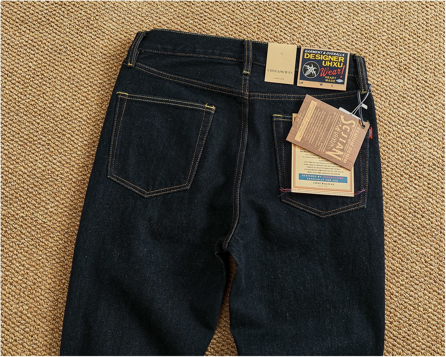 2025 Autumn New American Retro Heavyweight High-end Comfort Jeans Men's Fashion 100% Cotton Washed Straight Casual Pencil Pants