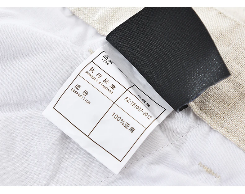 100% Linen Brand Pants Men Fashion Solid 4Color Pants Mens Casual Flax Trousers Male 38 Pantalones Broek Un Pantalon Pantaloni