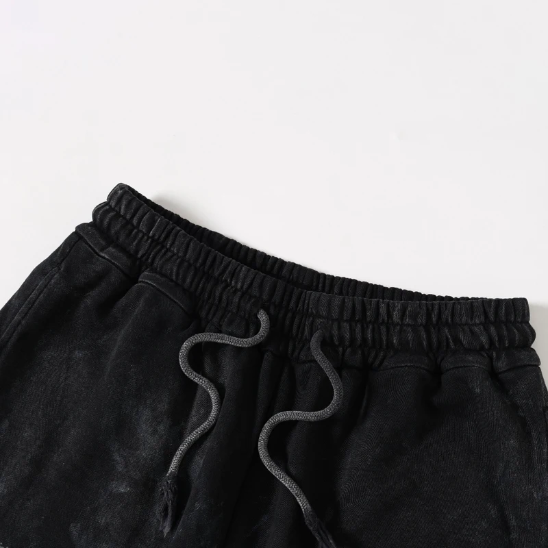 Graffiti Solied SSSAINT LOUIS Hole Damaged Casual Sweatpants Men Women Washed Distressed Loose Straight Track Pants Trousers
