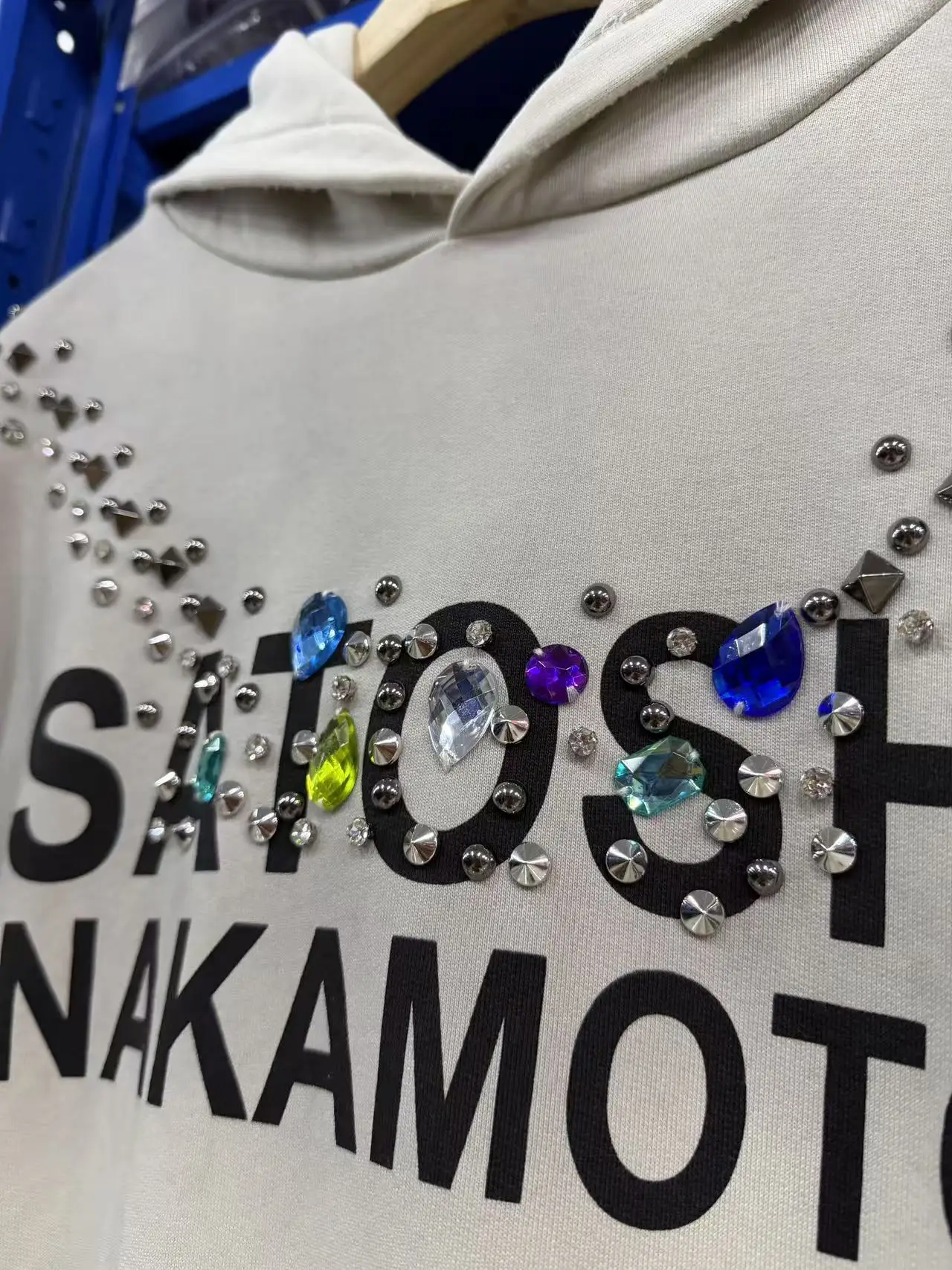 26fw SATOSHI NAKAMOTO NECKLACE Hoodie Men Women High Quality Heavy Fabric Hooded Pullover