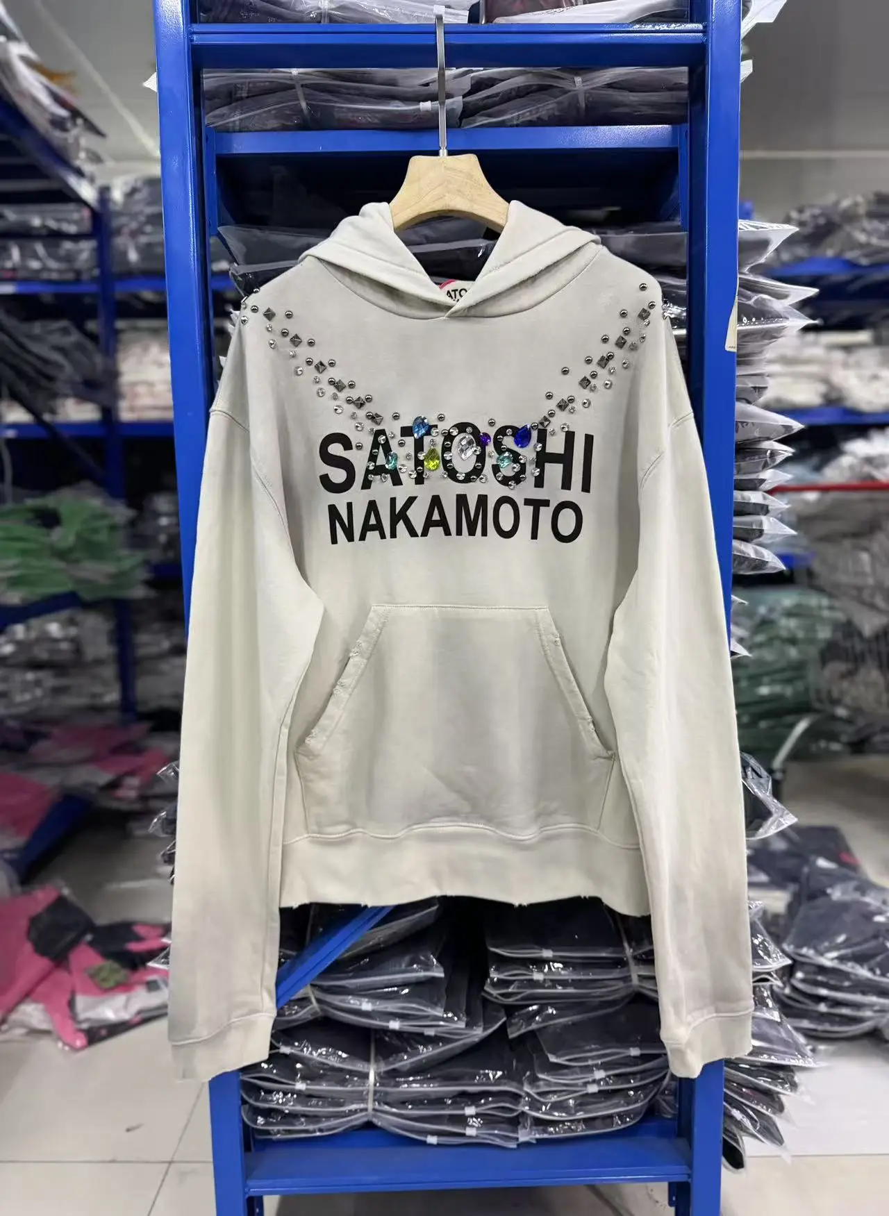 26fw SATOSHI NAKAMOTO NECKLACE Hoodie Men Women High Quality Heavy Fabric Hooded Pullover