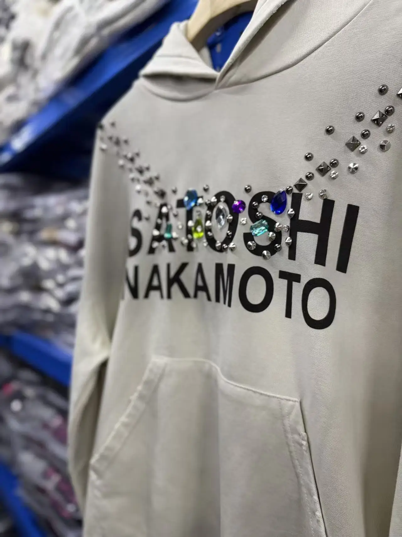 26fw SATOSHI NAKAMOTO NECKLACE Hoodie Men Women High Quality Heavy Fabric Hooded Pullover